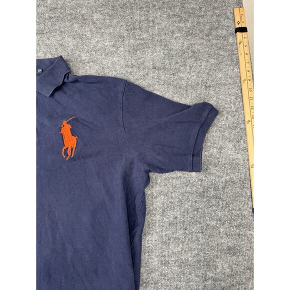 Polo Ralph Lauren Big Pony Polo Shirt Men's Size 2XB Navy Blue Prep Big 3 - Picture 15 of 16